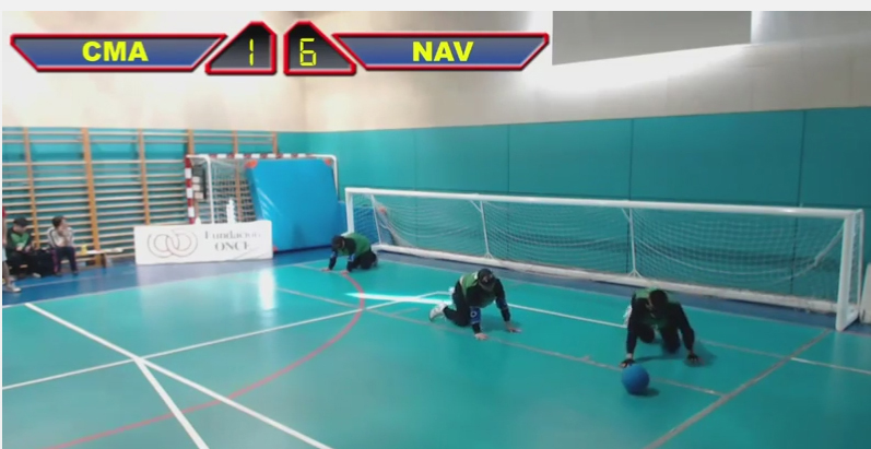 El equipo navarro de Goalball, en la Fase de Ascenso a Segunda División.